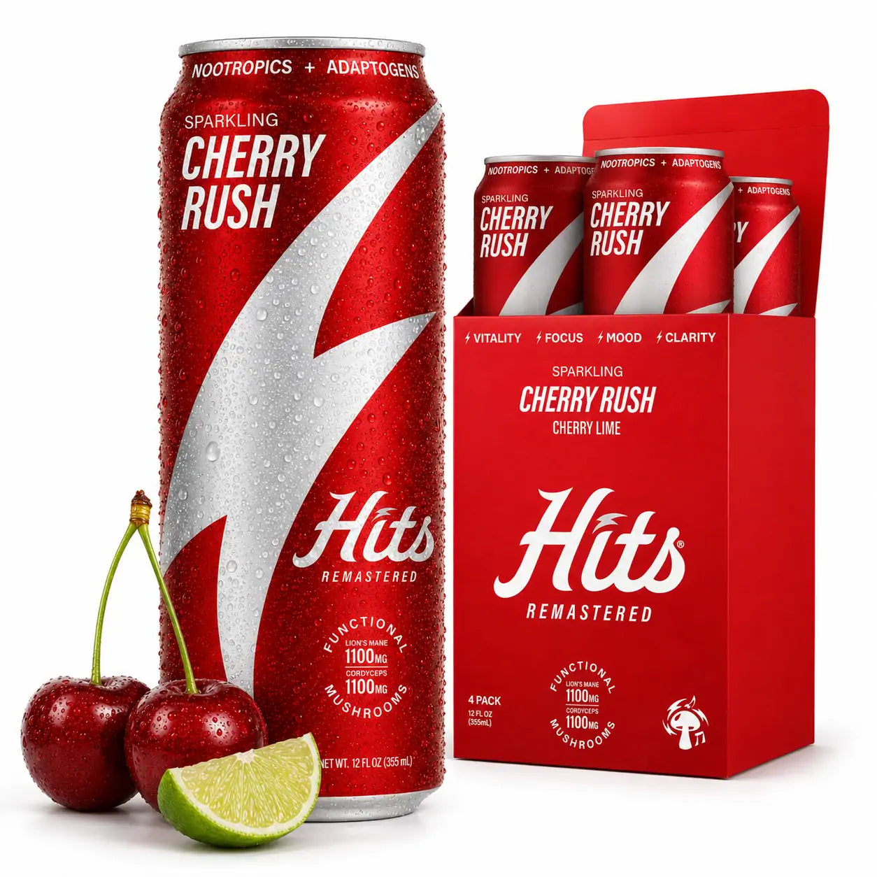 THE CHERRY COKE$ ファーストEP チバユウスケ ラスティック Cherry Rush Functional Seltzers - Hits Bev Co