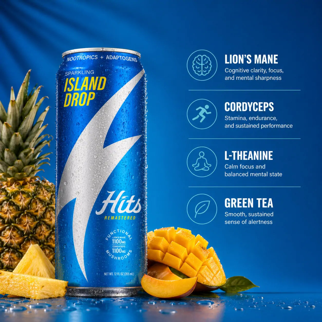 Island Drop Functional Seltzers - Hits Bev Co